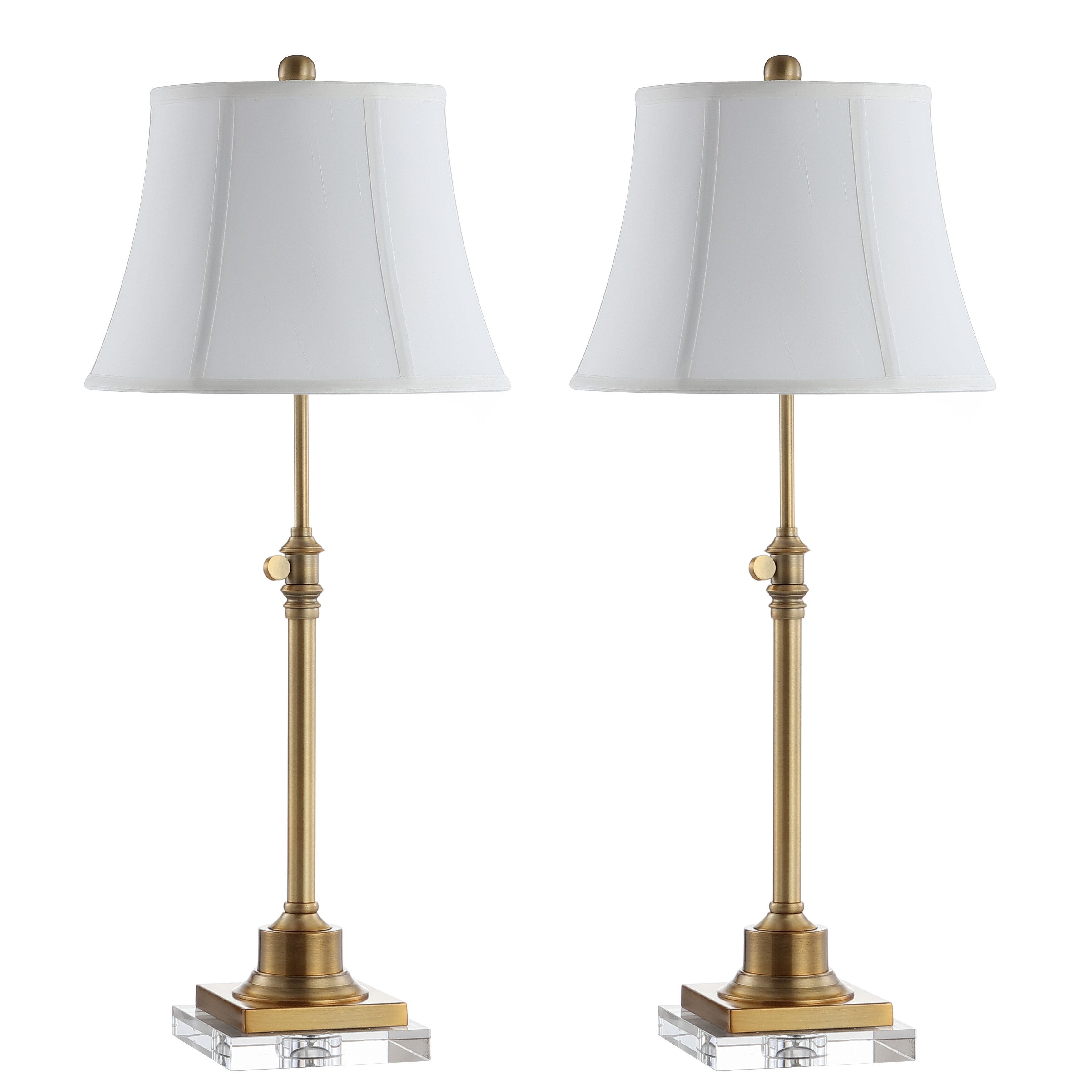 SAFAVIEH Lighting Amande 27-31-inch Adjustable Height Table Lamp Set of 2 - 13Wx13Dx31H