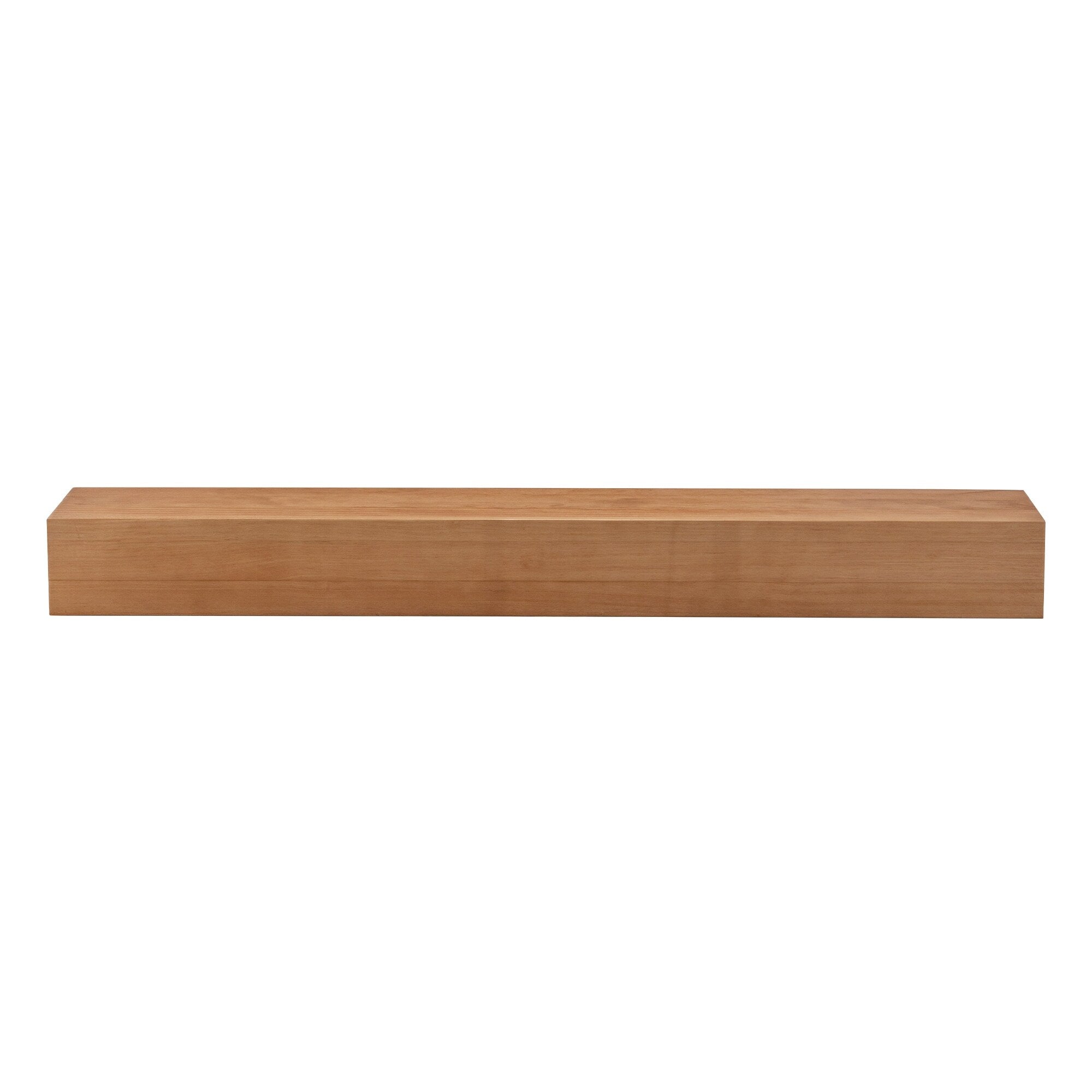 Solid Pine Wall Mounted Fireplace Mantel Floating Shelf