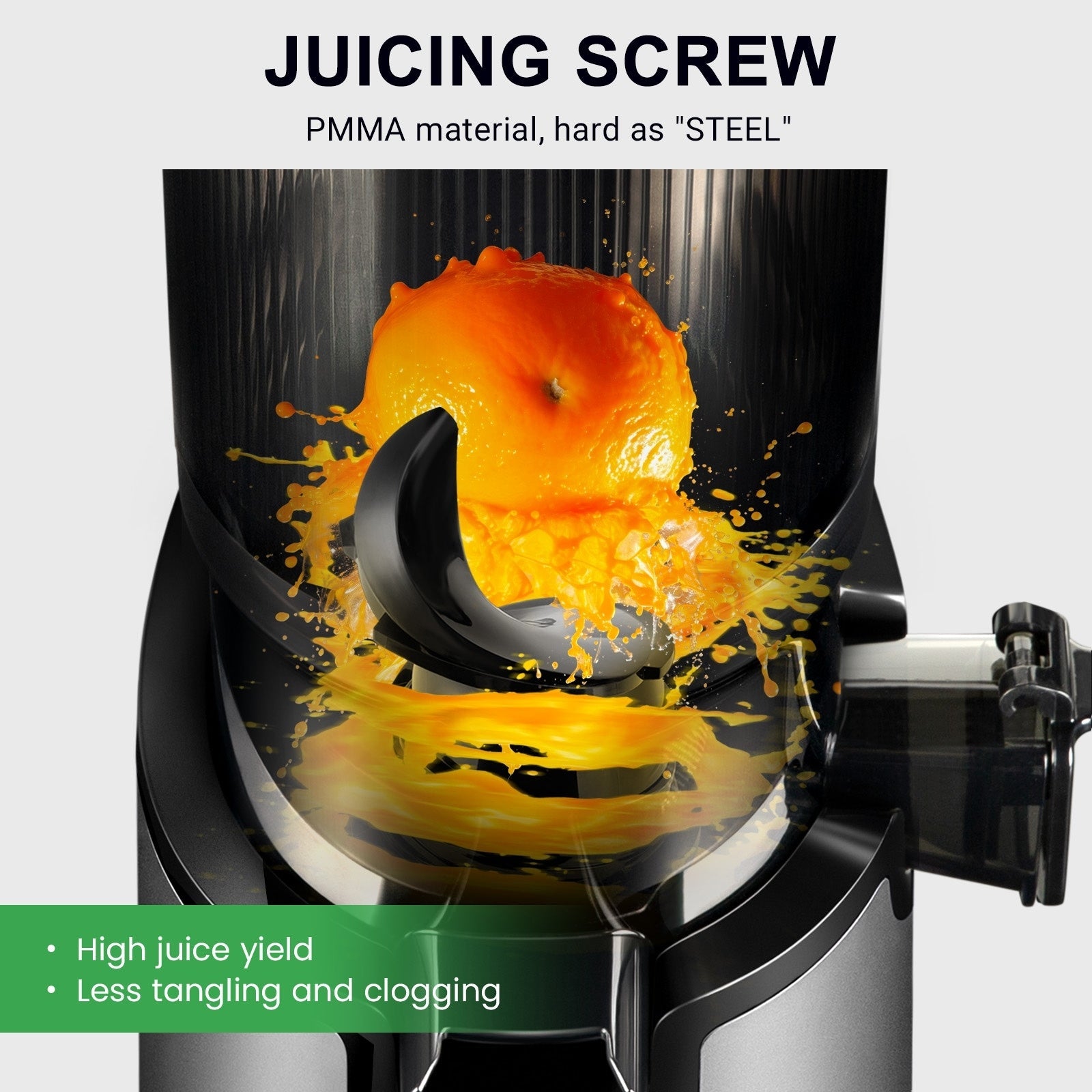 Ventray 900 Slow Masticating Juicer, Cold Press Juicer with 5.1 Extra Large Wide Feed Chute
