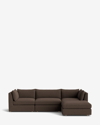 Canapé modulable Vivienne avec pouf