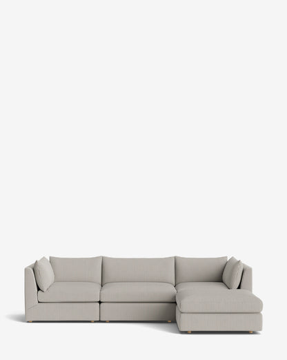 Canapé modulable Vivienne avec pouf