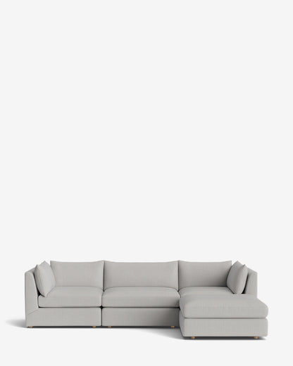 Canapé modulable Vivienne avec pouf