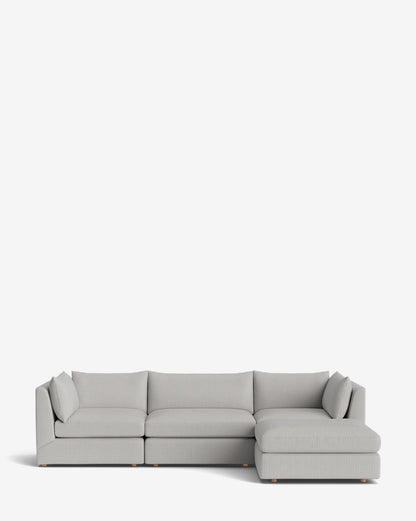 Canapé modulable Vivienne avec pouf