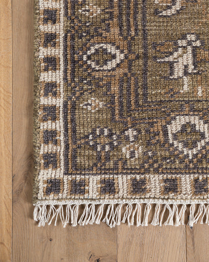 Tapis en laine noué à la main Wayland